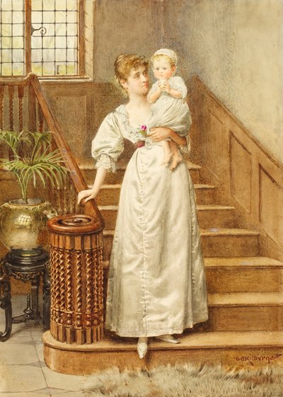 Madre e Figlio, c.1890 da George Goodwin Kilburne